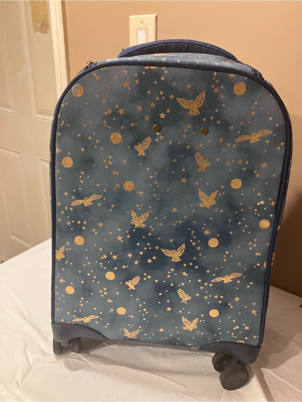 NWT PB Teen Harry Potter Enchanted Night Sky Carry On Duffel Set Monogram A - Picture 7 of 16